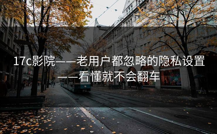 17c影院——老用户都忽略的隐私设置——看懂就不会翻车